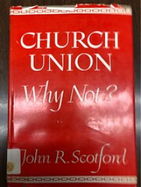 Image of Church Union Why Not?
