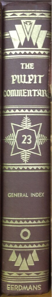 Image of The Pulpit Commentary, Volume 23: General Index